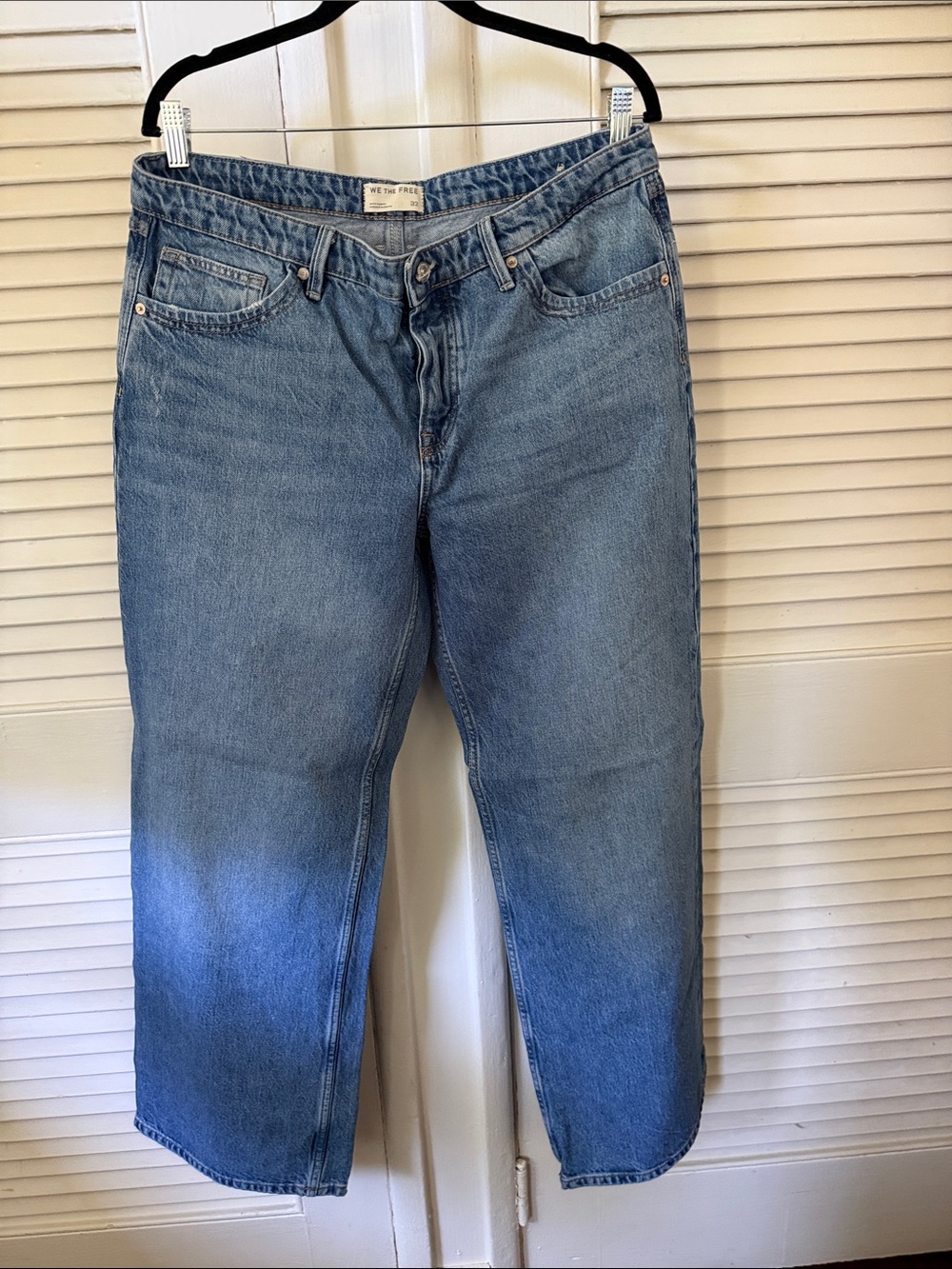 Free People We The Free Tennessee Low Rider Women’s Button Fly Jeans 32